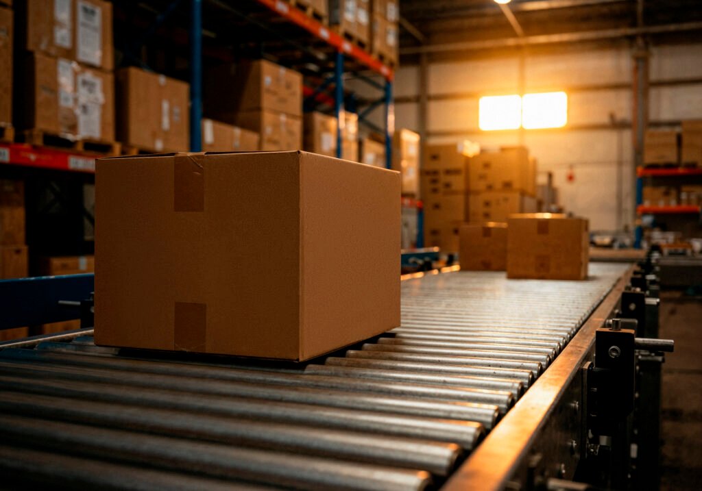 Corrugated box factory manufacturing custom packaging solutions for eCommerce and industrial businesses